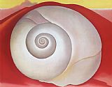 Famous White Paintings - White Shell With Red c. 1938